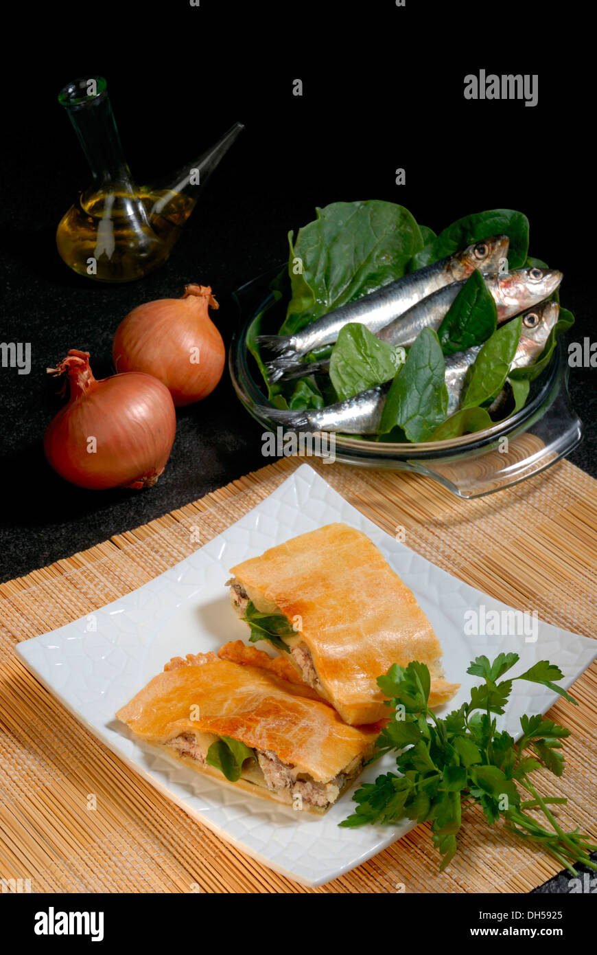 Dumplings with sardines, Empanadas de sardinas Stock Photo Alamy