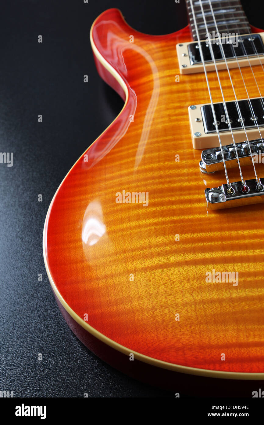 Electric guitar closeup Stock Photo Alamy