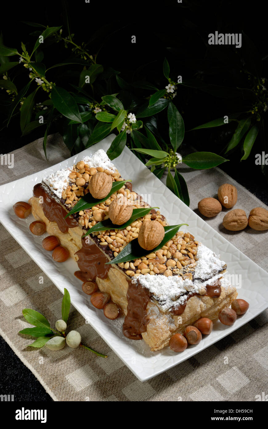 Cake with pine nuts hi-res stock photography and images - Alamy