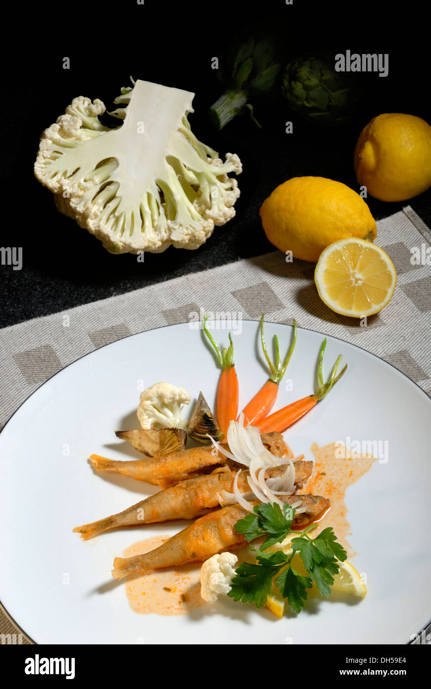 Marinated coastal fish Stock Photo Alamy