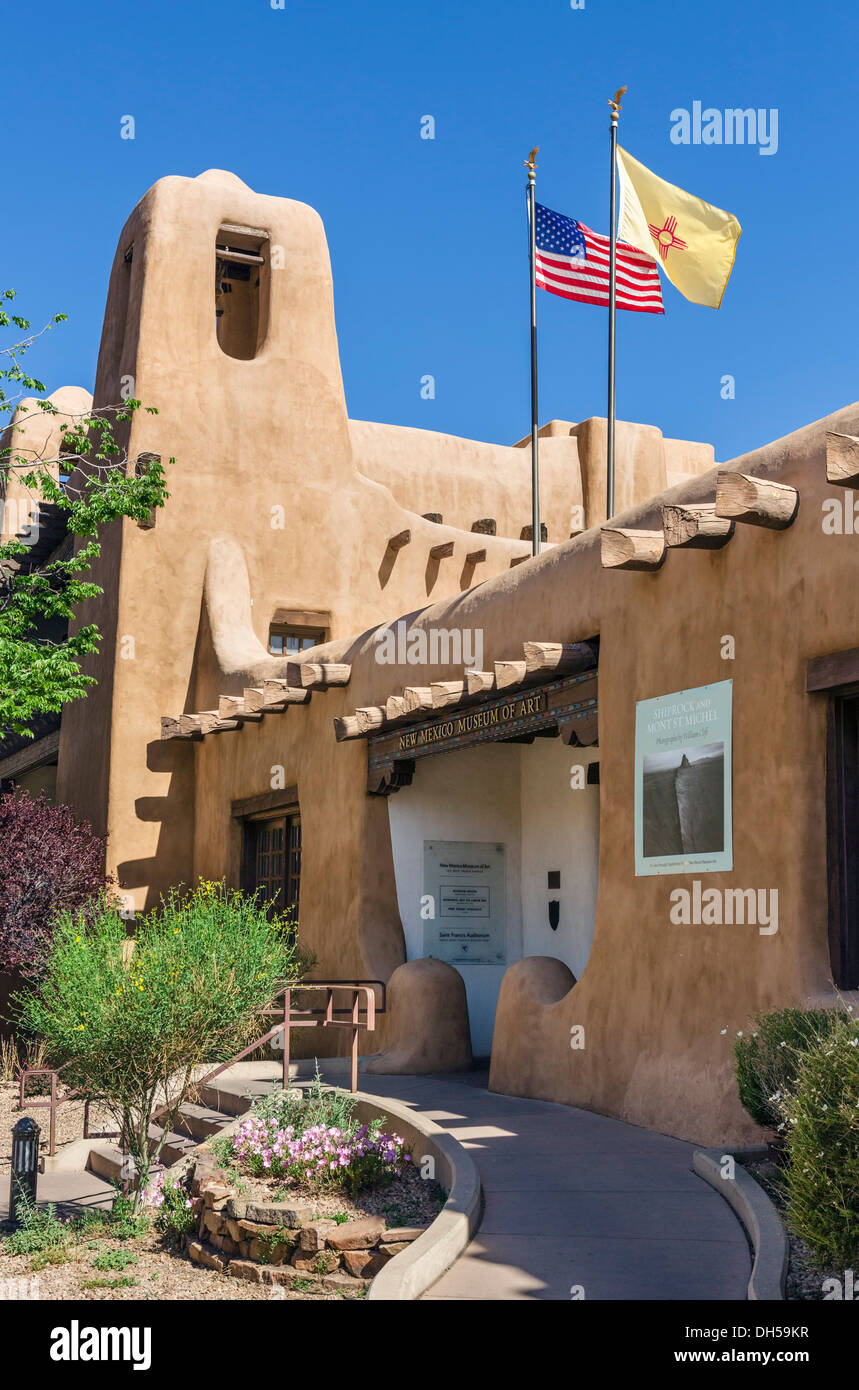 New Mexico Museum of Art, W Palace Avenue in downtown Santa Fe, New