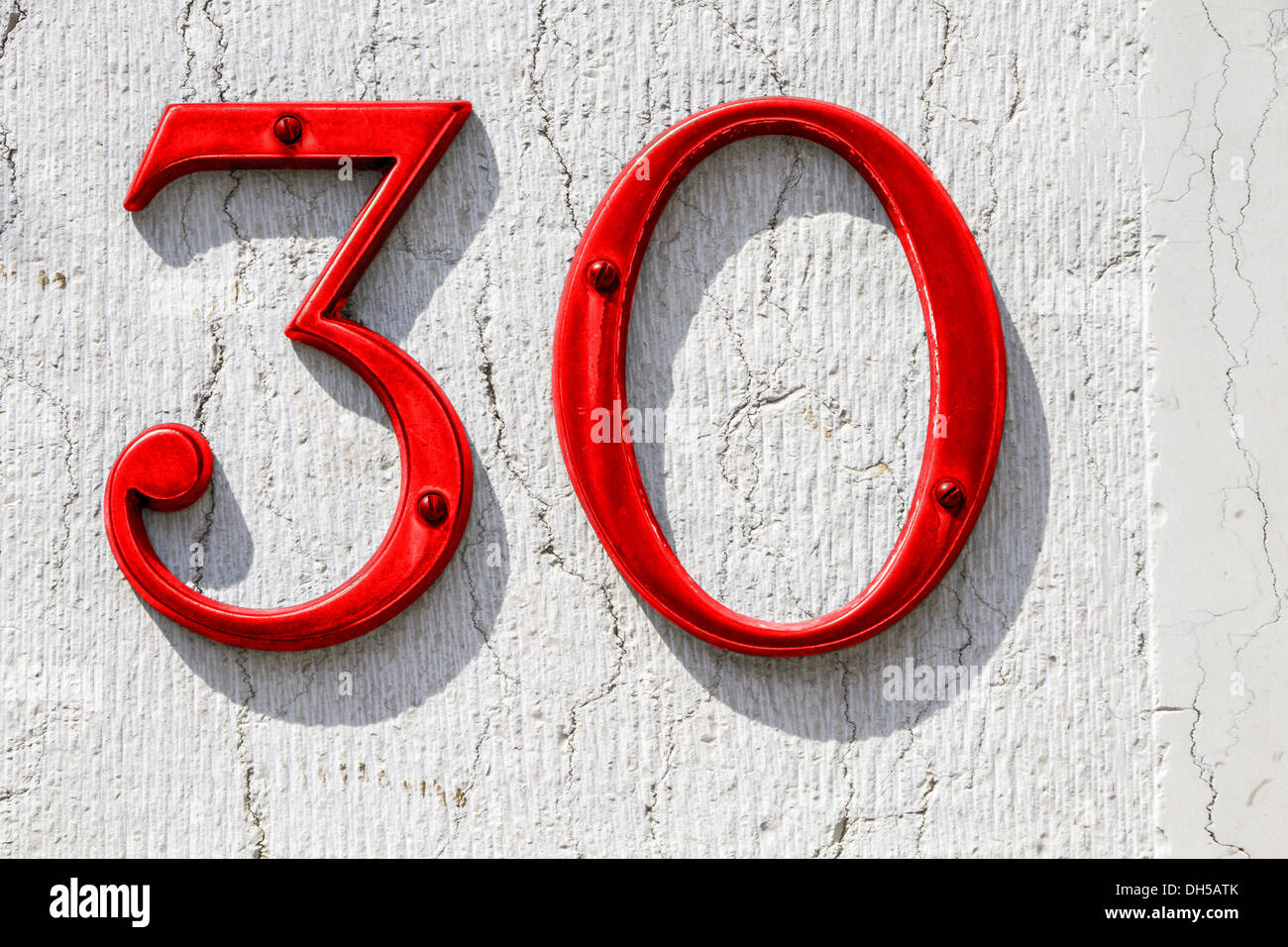 red house number Stock Photo Alamy
