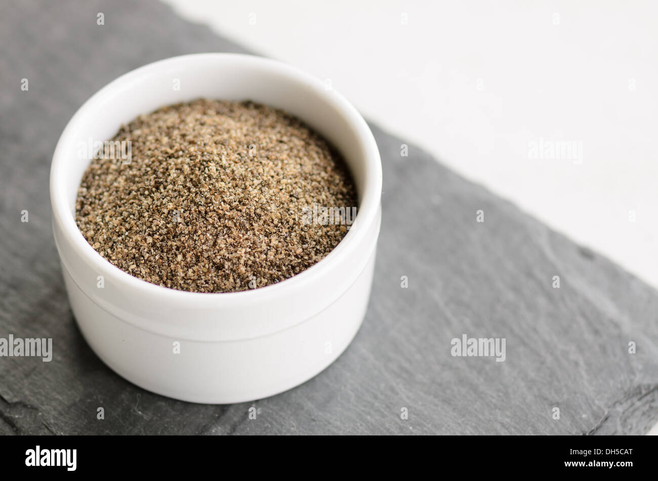Chia seeds in a cup Stock Photo