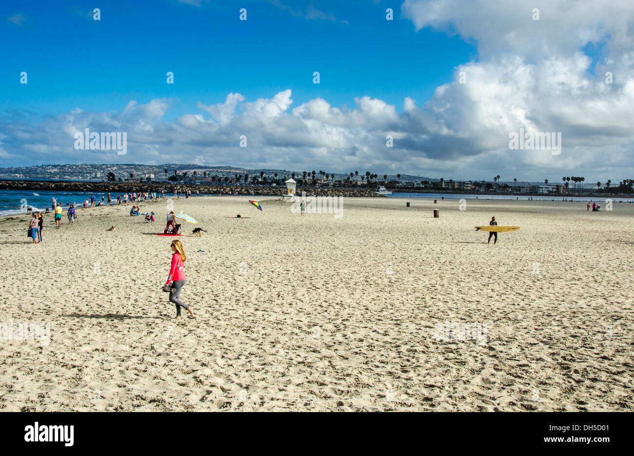 Dog Beach. San Diego, California, United States. Dog Beach is located at the northern end of