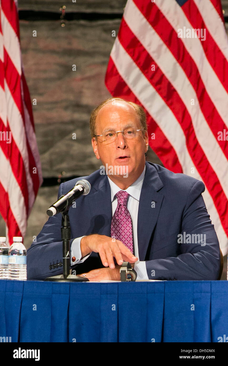 Laurence "Larry" Fink, Chairman and CEO of BlackRock, Inc. Stock Photo