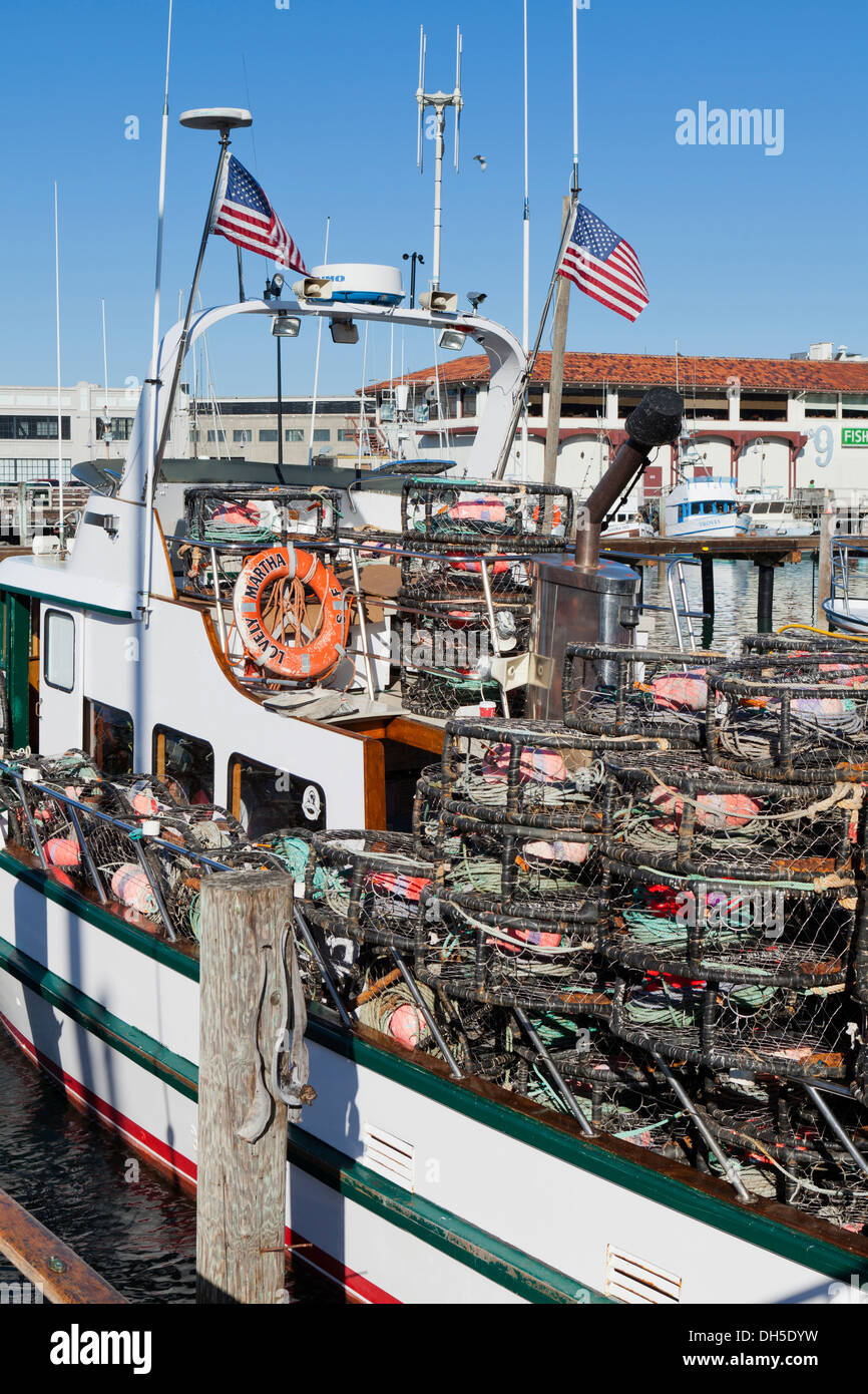 Crabbing boat San Francisco, California USA Stock Photo Alamy