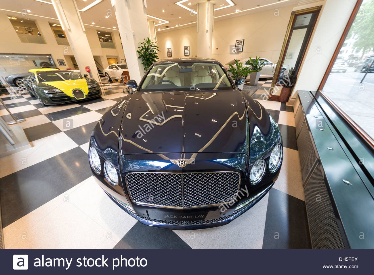 Jack Barclay Bentley car showroom in Berkeley Square, Mayfair Stock