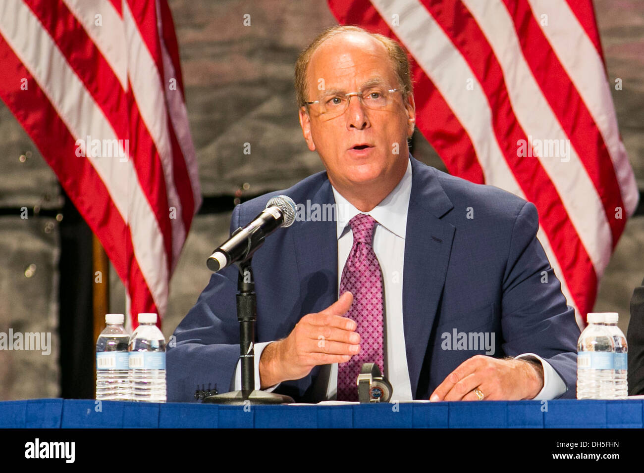 Laurence 'Larry' Fink, Chairman and CEO of BlackRock, Inc. Stock Photo
