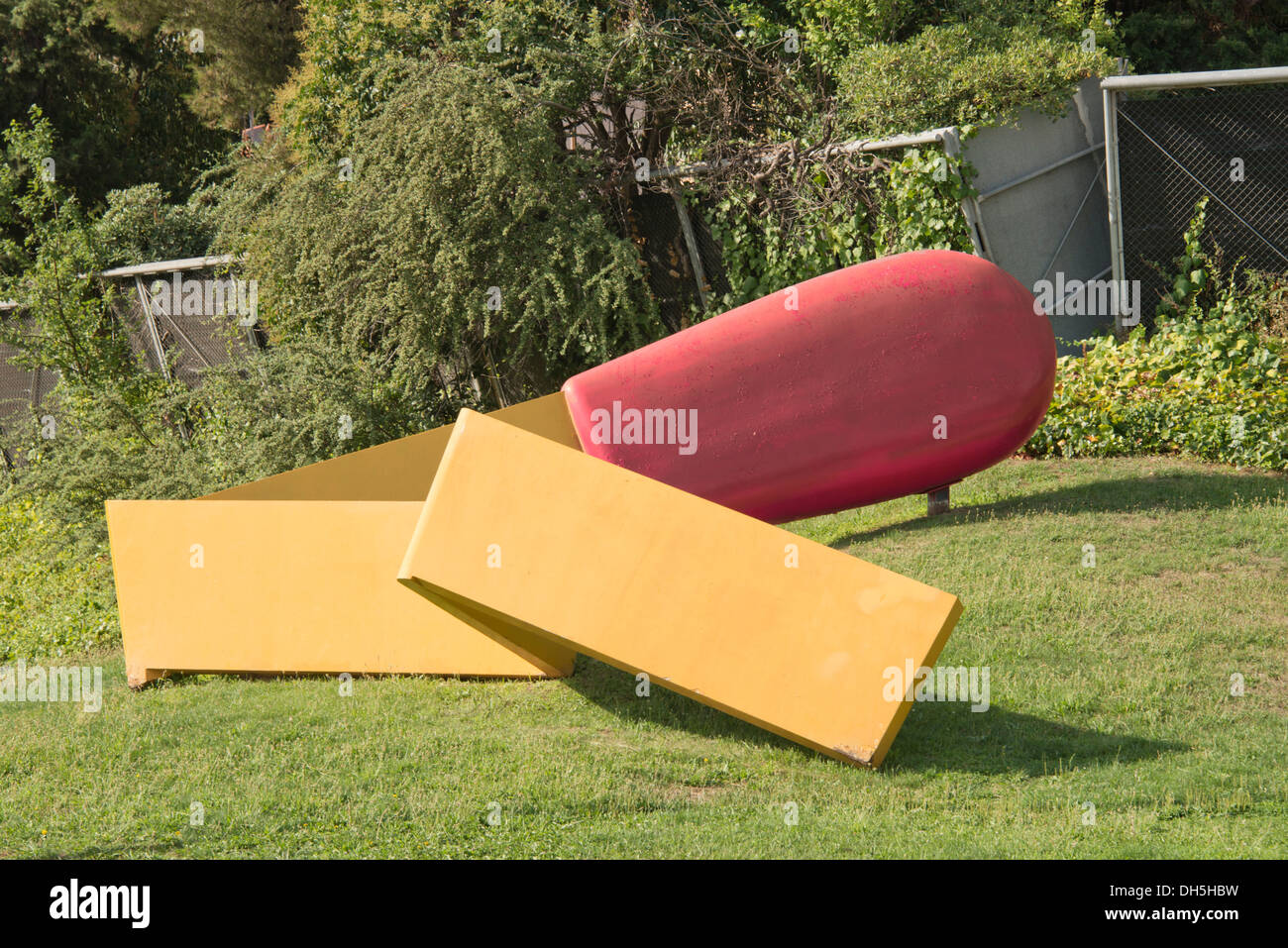 Europe, Spain, Barcelona, The Swedish artist Claes Oldenburg decided to turn into a giant sculpture an item Stock Photo