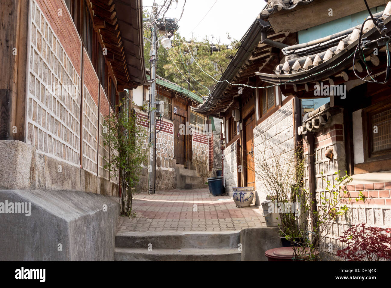Bukchon Hanok Village in Seoul, Korea Stock Photo - Alamy