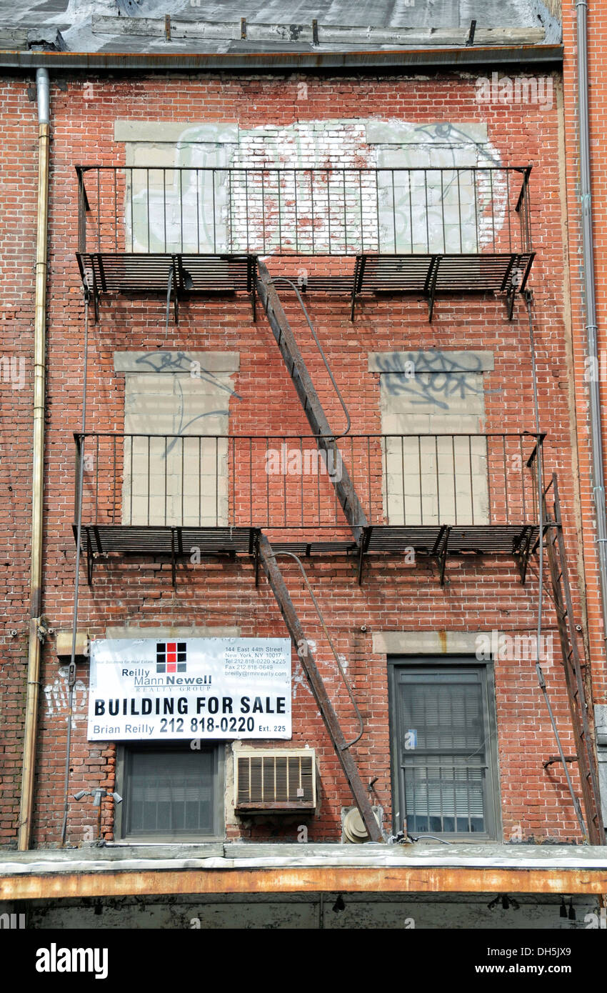 Social housing in Harlem, New York, USA Stock Photo