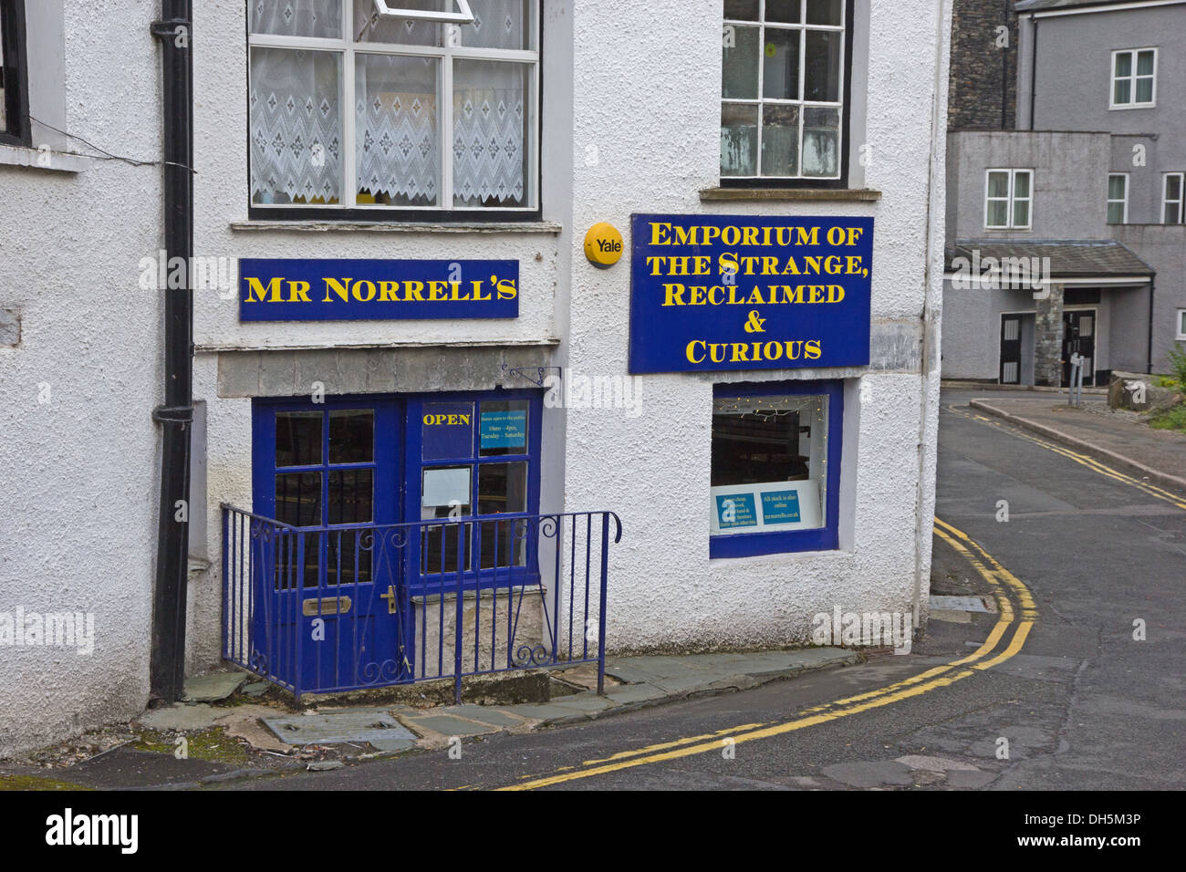 Mr Norrell's Emporium of the strange, reclaimed & curious, Bowness Stock Photo