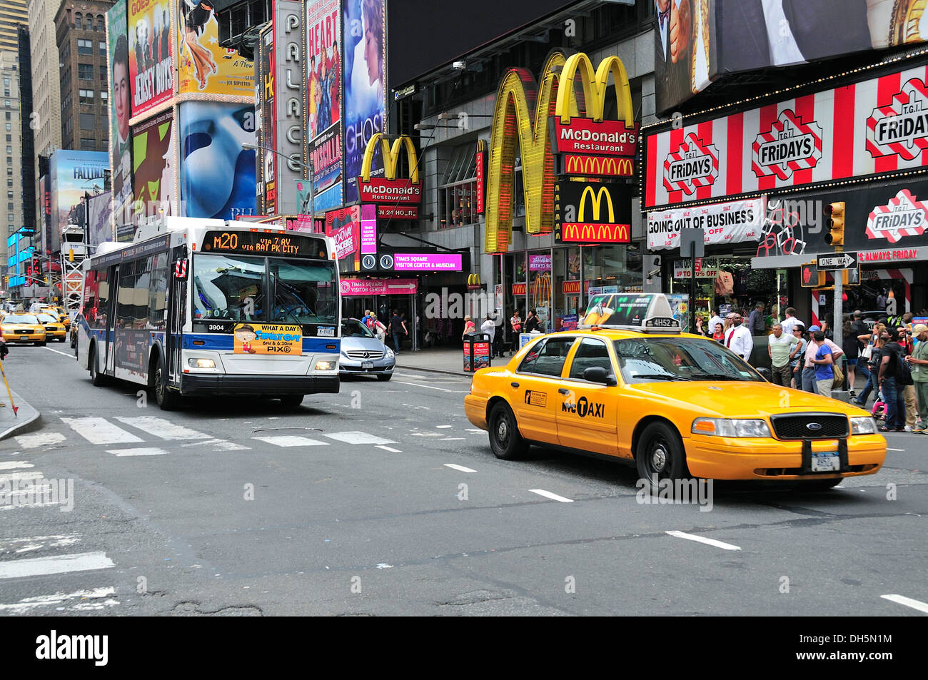 Times Square, Midtown Manhattan, New York city, New York, USA, North America, America, PublicGround Stock Photo