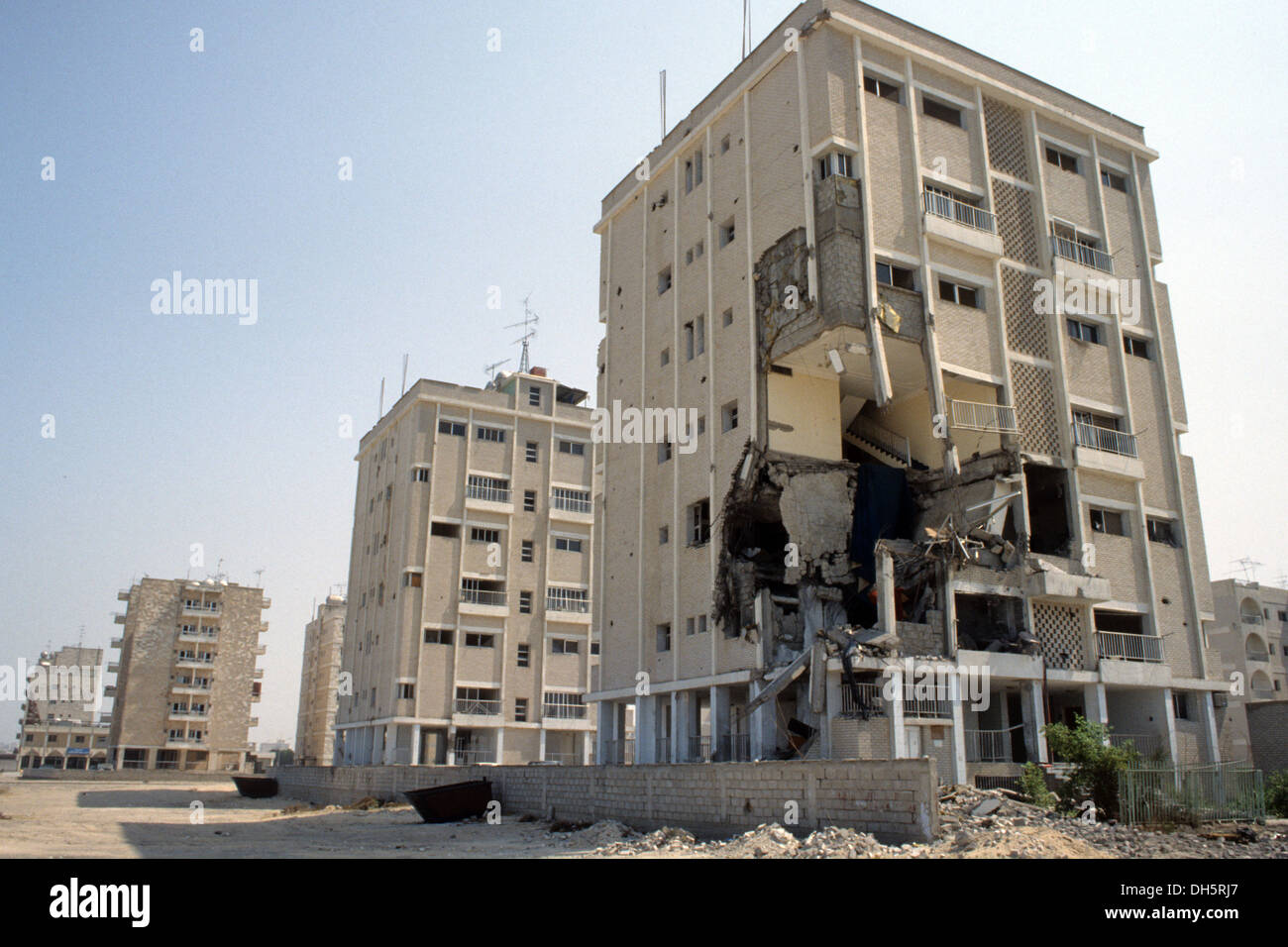 The aftermath of the 1991 Gulf War in Kuwait devastation in Fahaiheel
