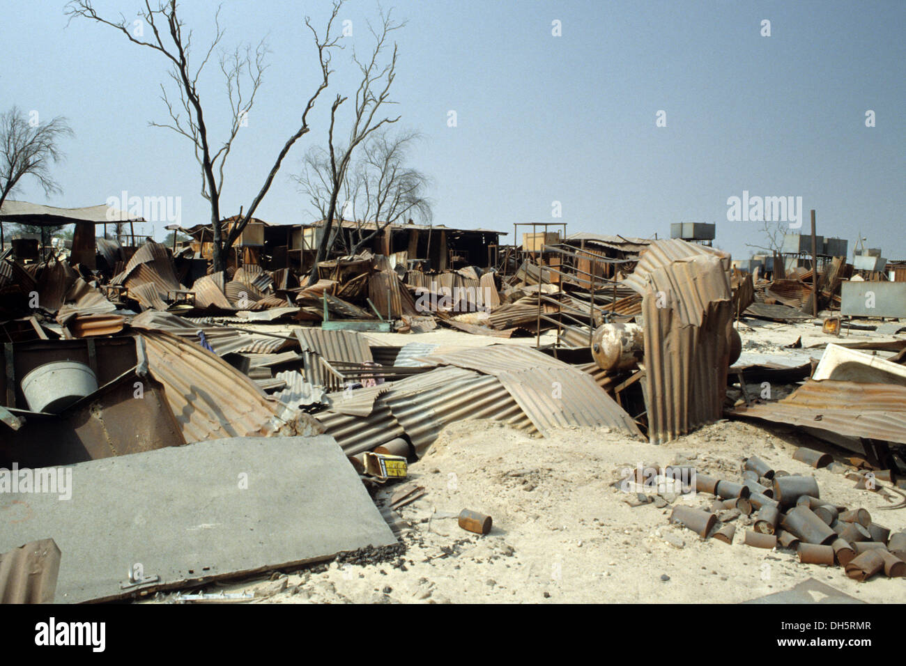 The aftermath of the 1991 Gulf War in Kuwait devastation in the Al