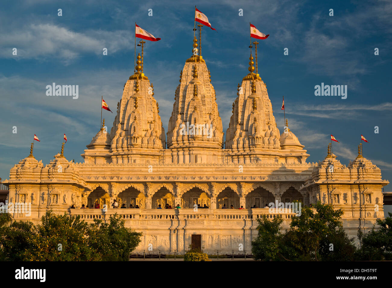 Shri Swaminarayan Mandir, Hindu temple of the Swaminarayana sect, Bhuj, Gujarat, India Stock Photo