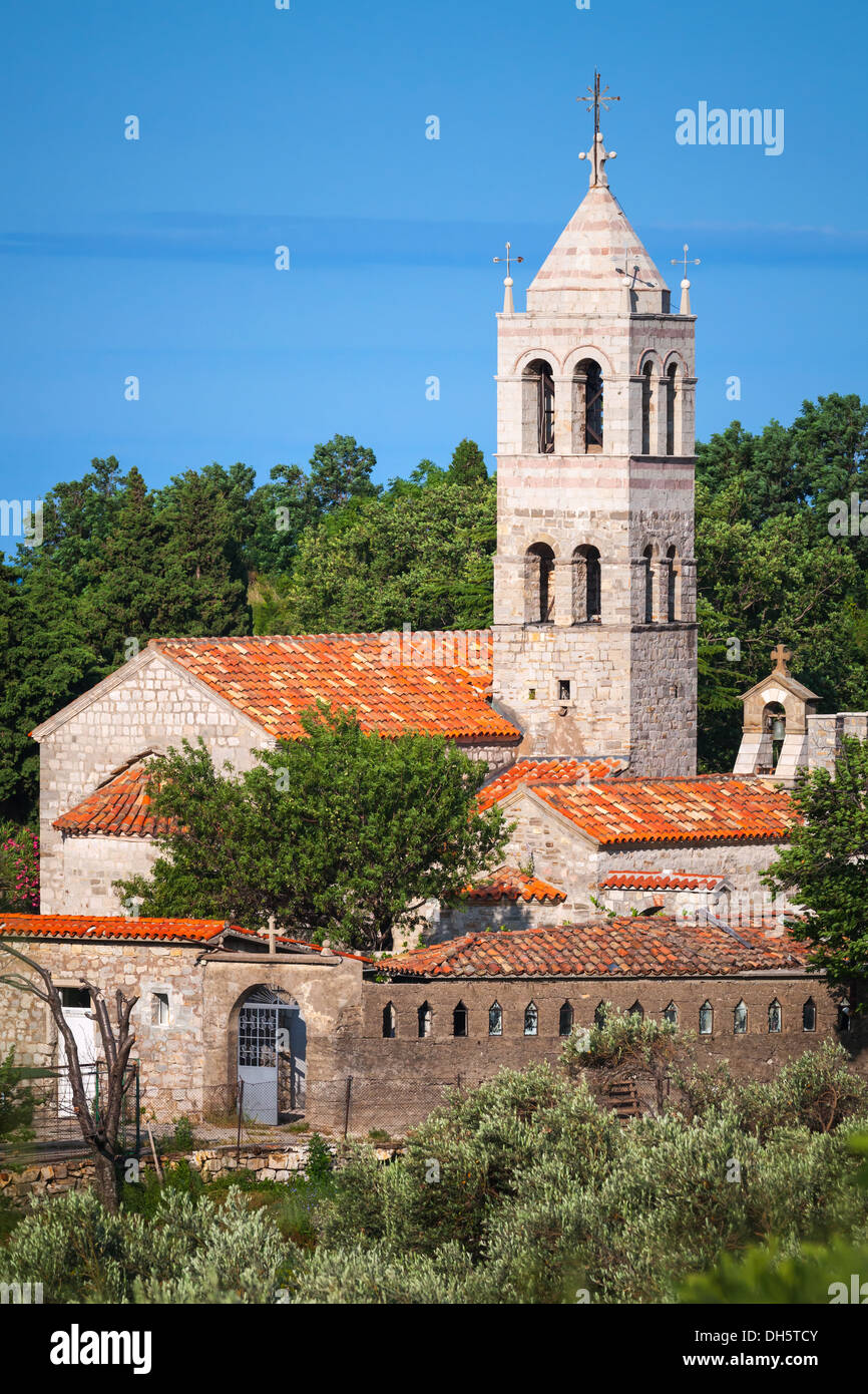 Serbian Orthodox Monastery of Rezevici in Montenegro Stock Photo