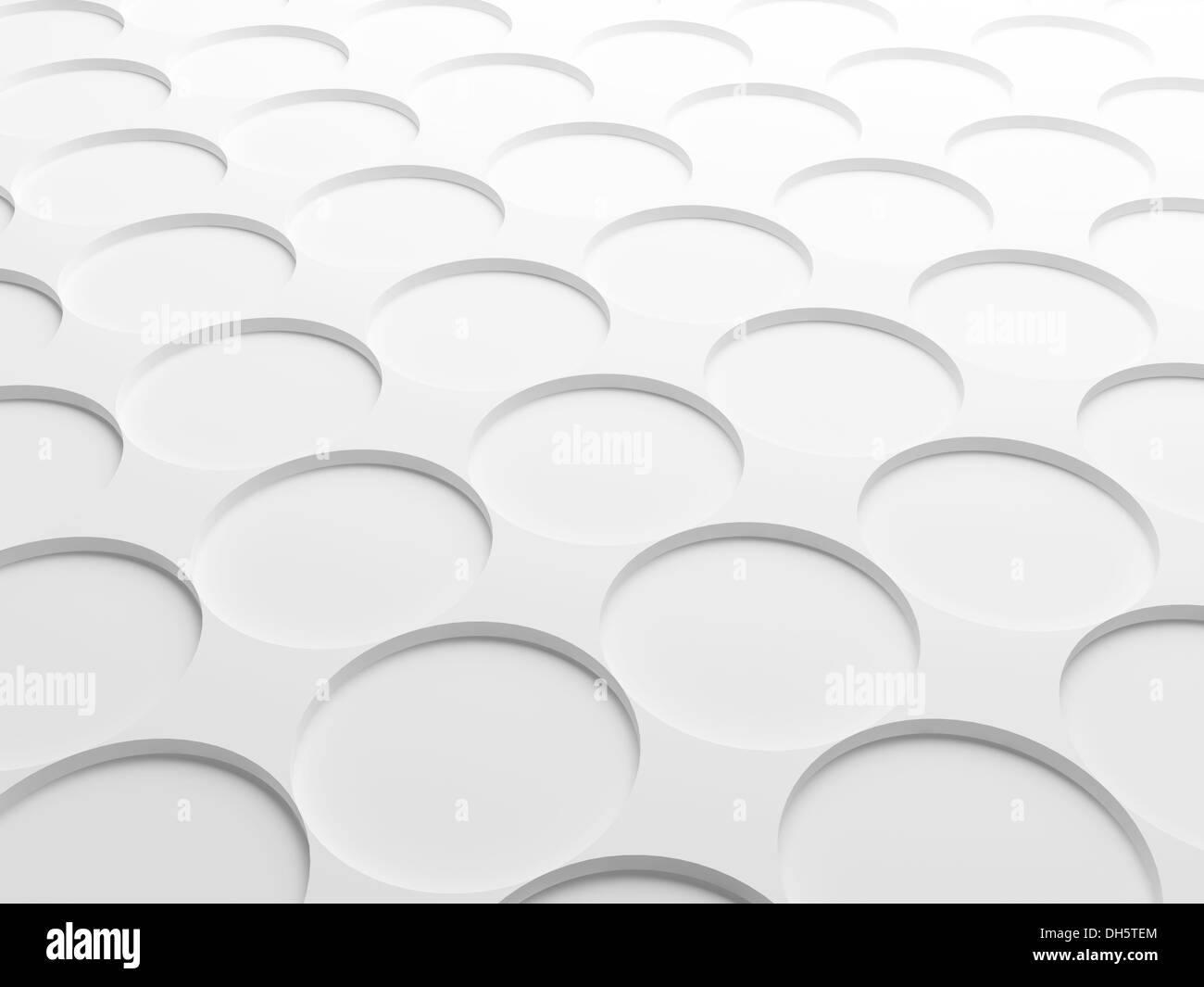 Abstract white background texture with round elements pattern. 3d ... image.