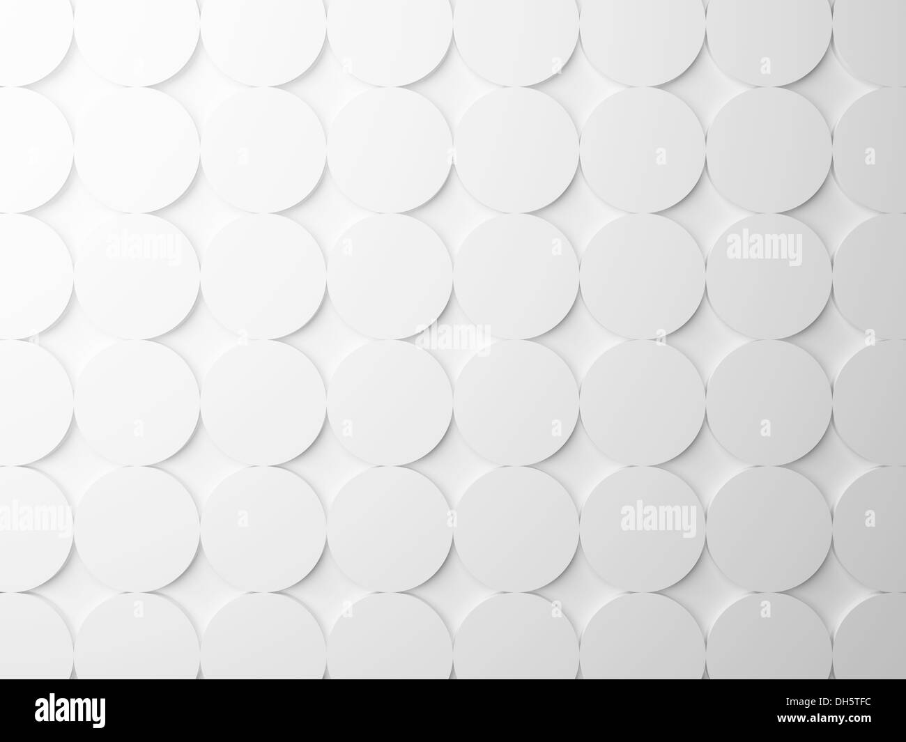 Abstract white background texture with round elements pattern. 3d ...