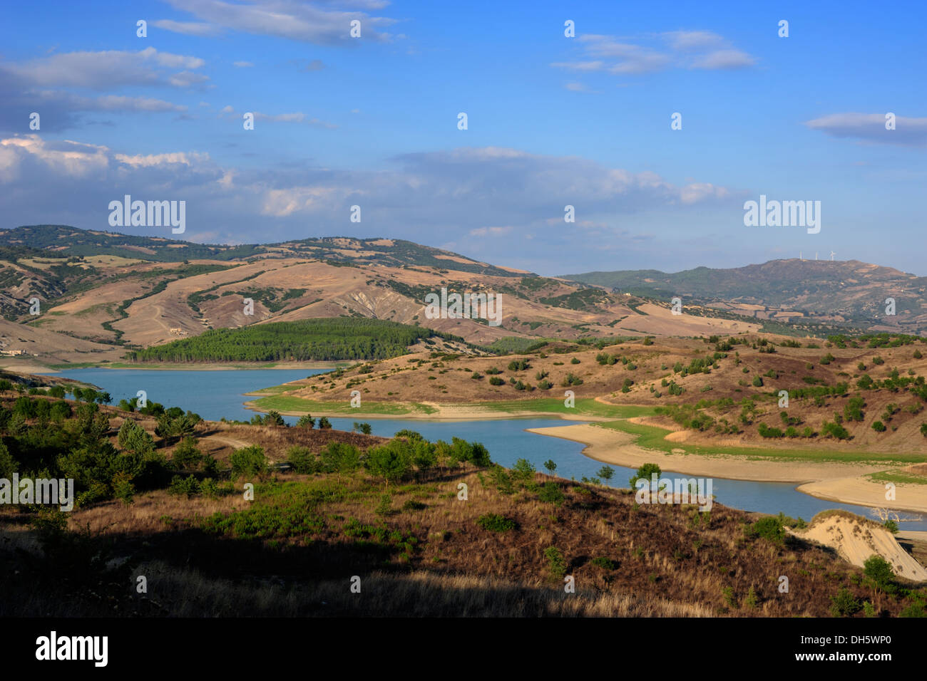 italy, basilicata, sinni valley, senise lake Stock Photo