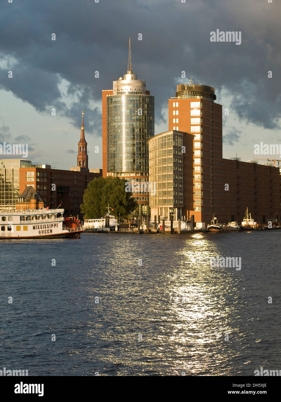 Hanseatic Trade Center in the port of Hamburg, Hamburg Stock Photo