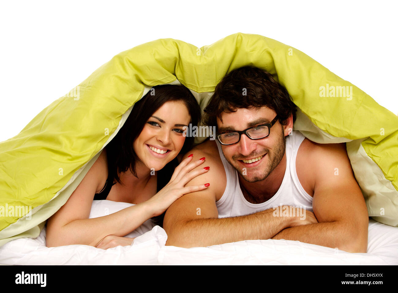 Couple under sheets hires stock photography and images Alamy