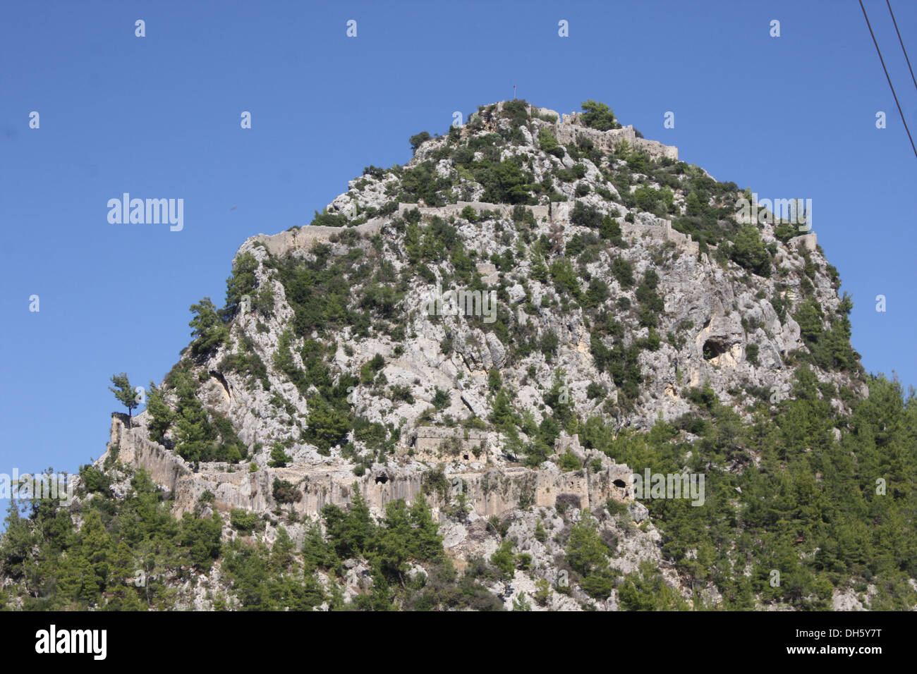 The hilltop fortress of Alara castle. Stock Photo