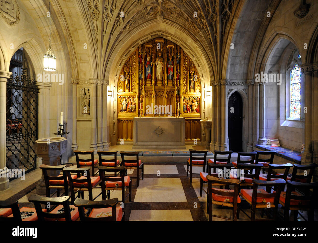 Children's Chapel, Washington National Cathedral or Cathedral Church of Saint Peter and Saint Paul in the diocese of Washington Stock Photo