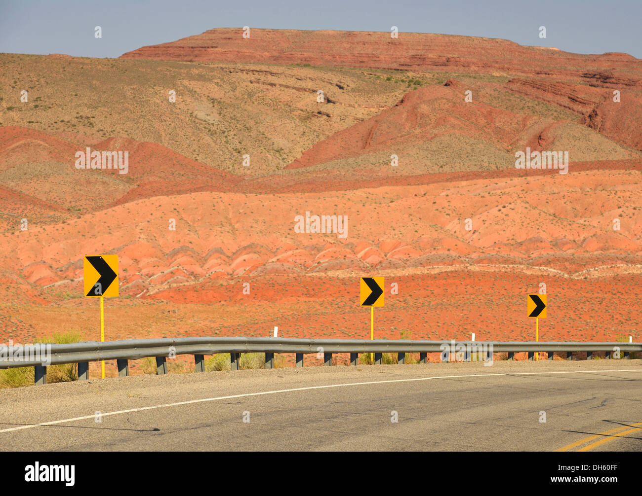Badlands, U.S. Highway 161, San Juan County, Utah, United States of America, USA Stock Photo