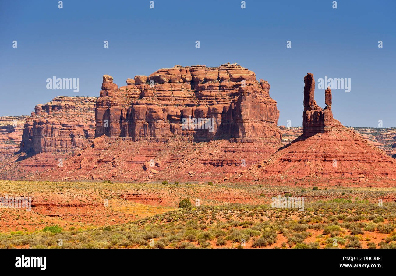 Castle Butte, Setting Hen Butte, Valley of the Gods, San Juan County