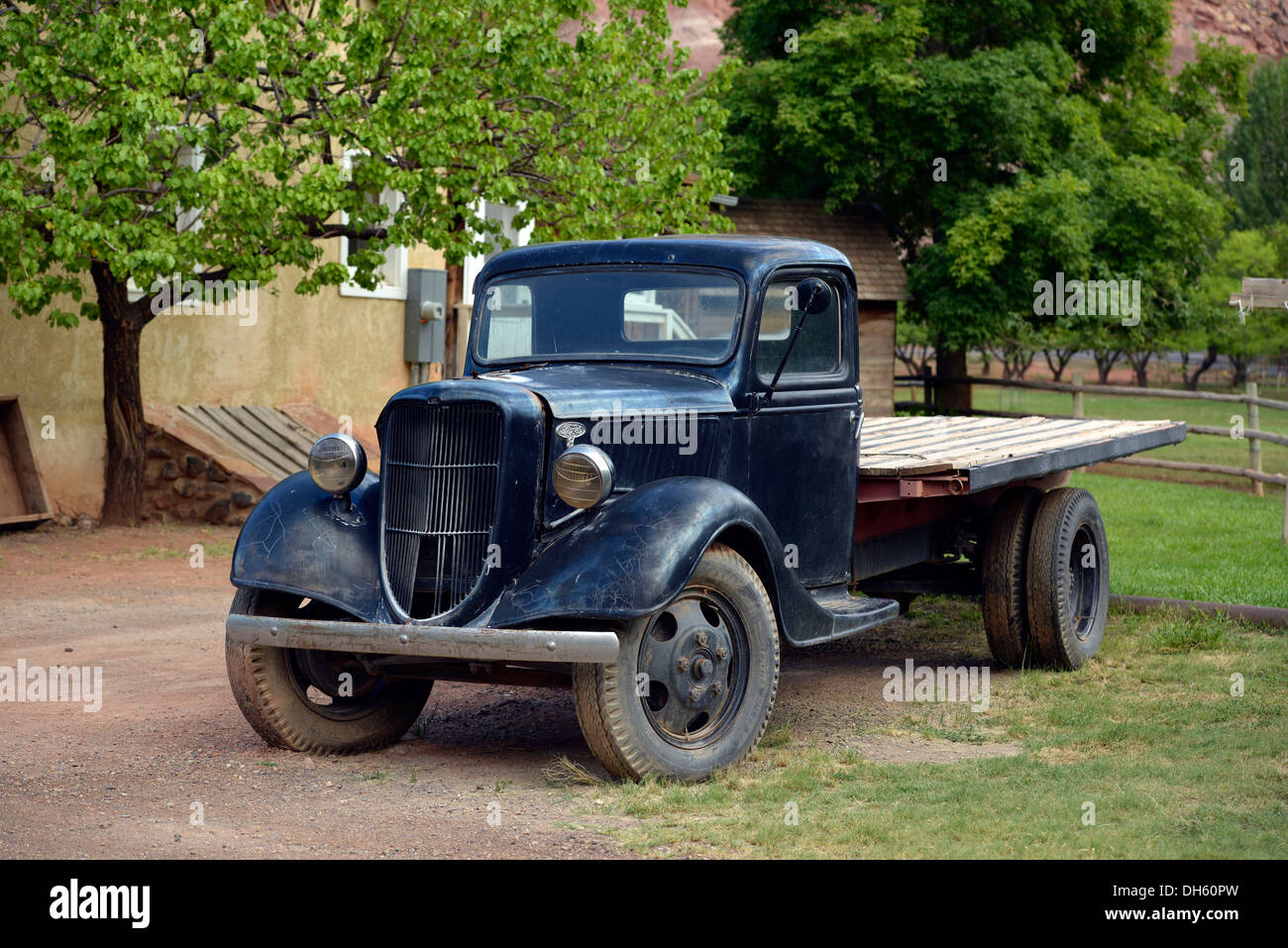 Historic Ford flatbed truck, Gifford Farm House Museum, Fruita, Capitol