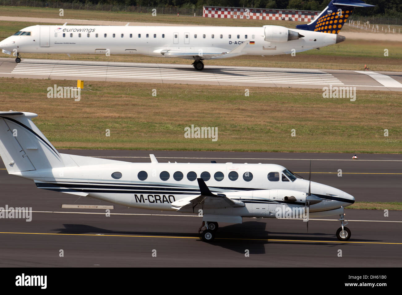 Beech 300 Super King private aircraft Stock Photo