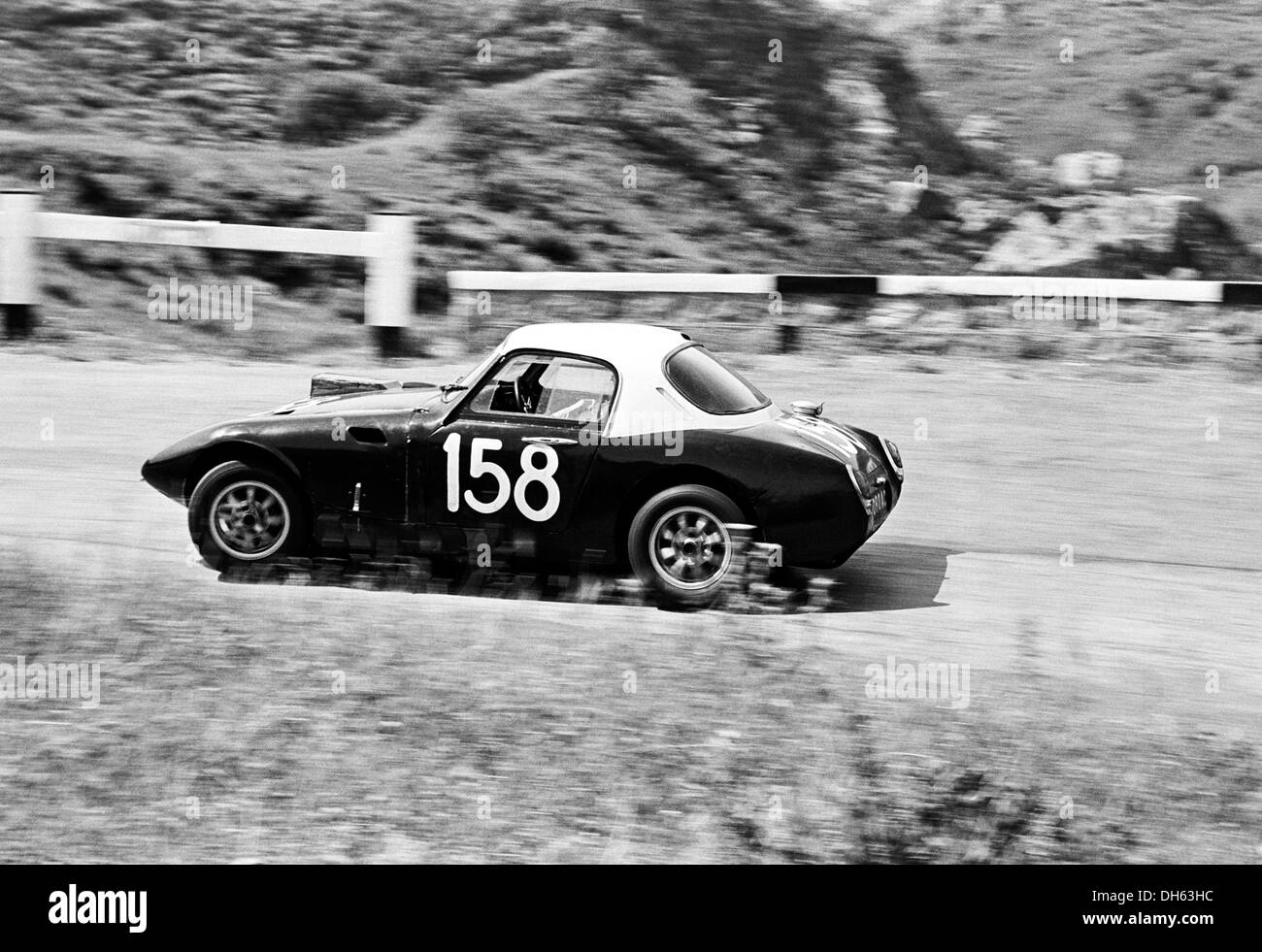 Jack Wheeler-Martin Davidson's Austin Healey Sprite in the Targa Florio, Sicily 5 May 1968. Stock Photo