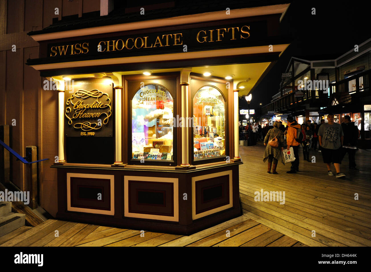 Chocolate shop Chocolate Heaven, Pier 39, Fisherman's Wharf, San Francisco, California, United States of America, USA Stock Photo