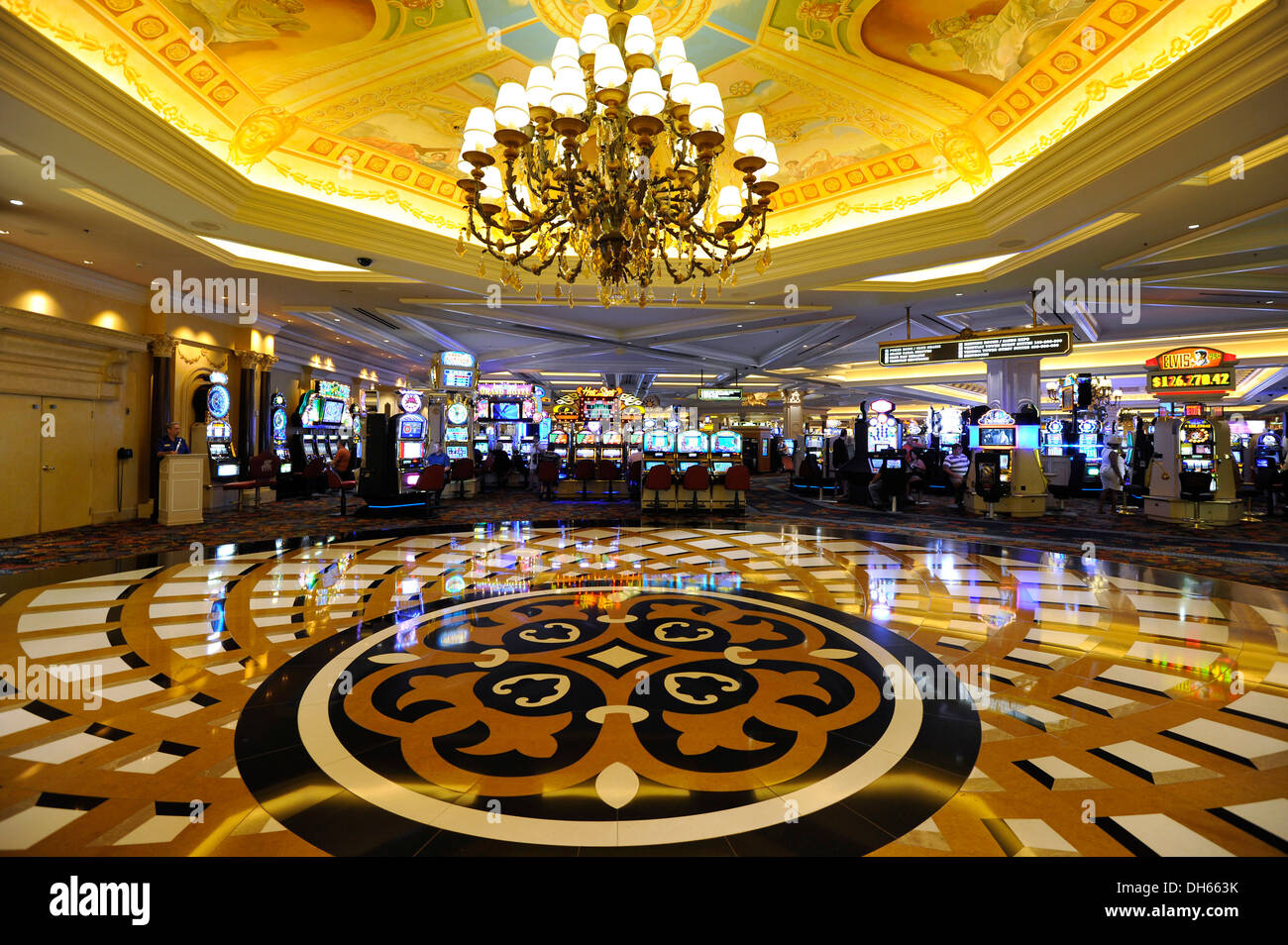 Casino, 5-star luxury hotel, The Venetian Casino, Las Vegas, Nevada, United States Stock Photo