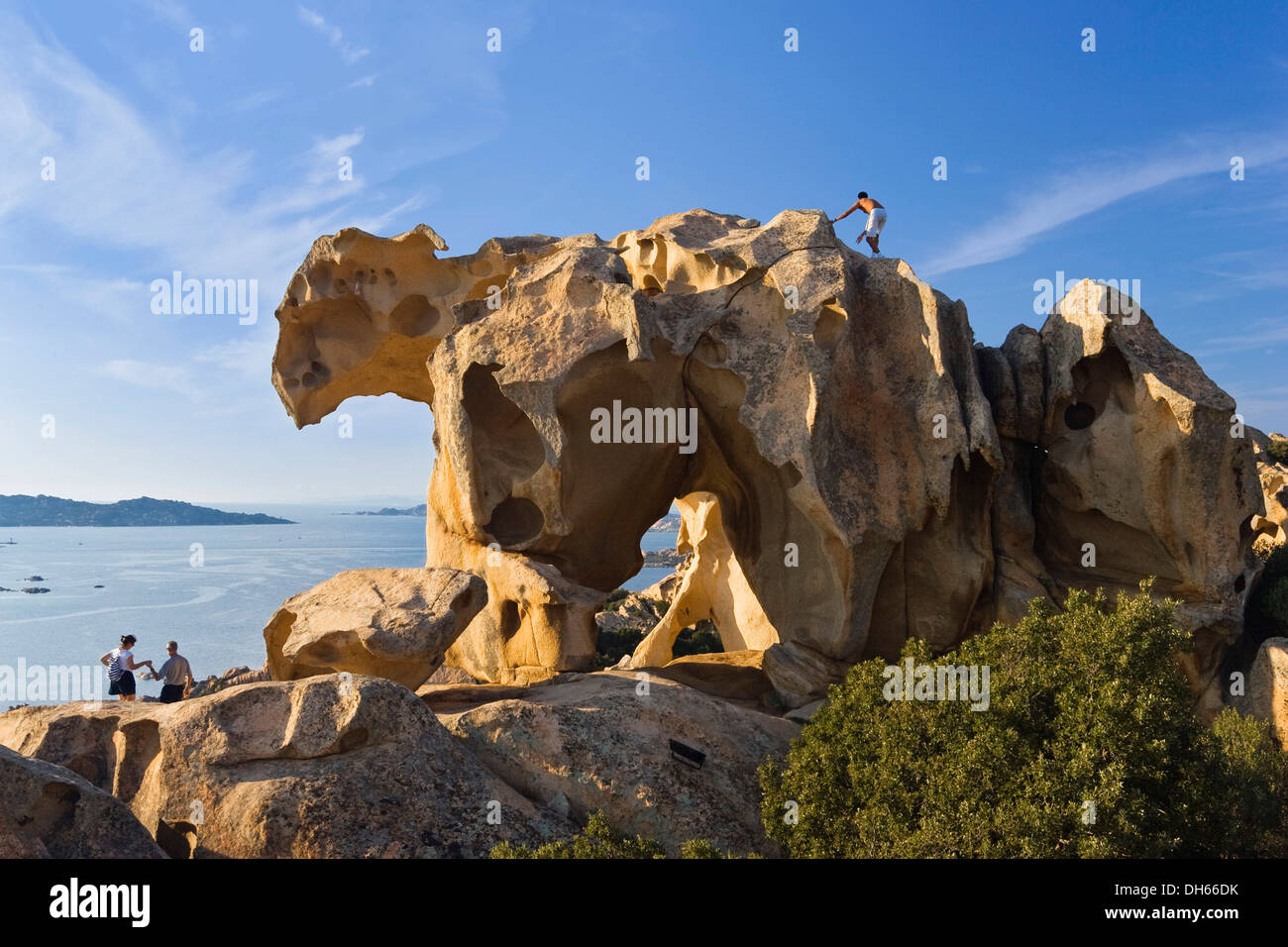 Rock formation Bearrock, Capo d'Orso, Mediterranean, Sardinia, Italy, Europe Stock Photo