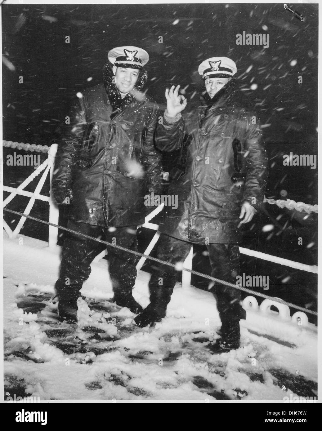 Coast guard officers Black and White Stock Photos & Images - Alamy