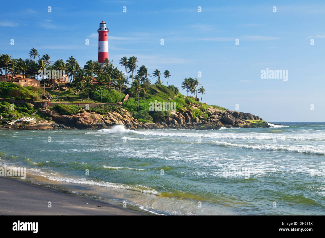 Lighthouse Beach Kovalam High Resolution Stock Photography And Images Alamy