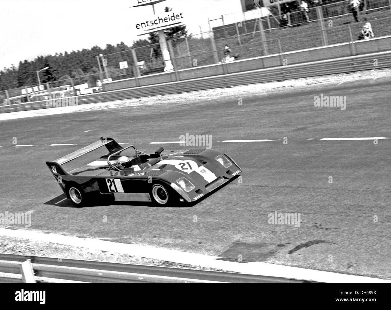 Peter Gethin-John Watson's Chevron B26 at the Nurburgring, Germany 1974. Stock Photo