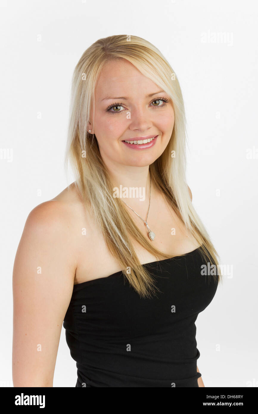 Young blonde woman, portrait Stock Photo