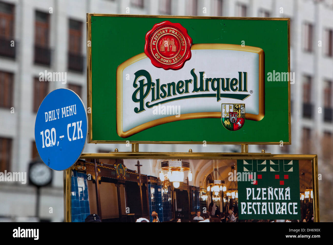 Pilsner Urquell Very Bohemian Pilsen Set of Two Beer Coasters Pub Bar Mats 