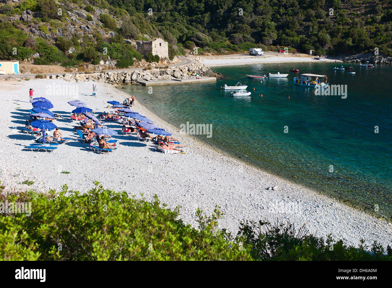 Jerusalem Beach near Fiscardo, Kefalonia, Greece Stock ...