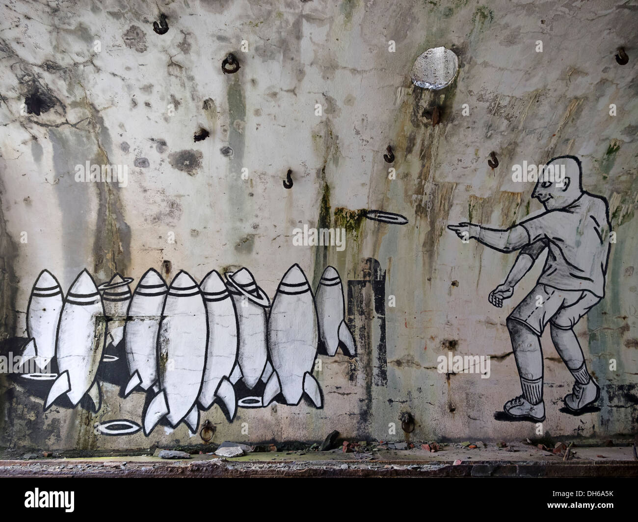 Anti war Graffiti Finistere Brittany France Europe PublicGround 