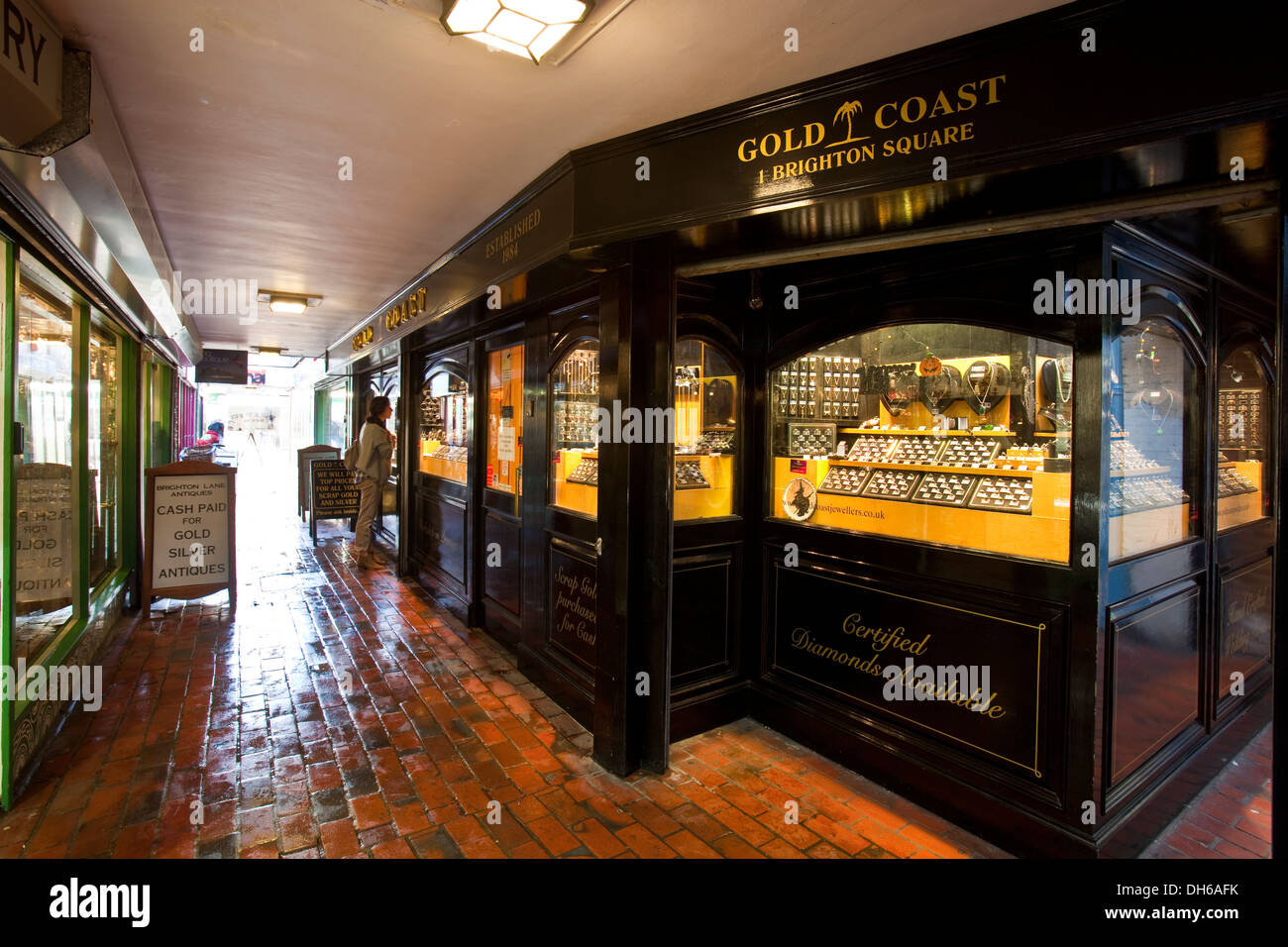 Jewellery Shop, The Lanes, Brighton, Sussex, England Stock Photo Alamy