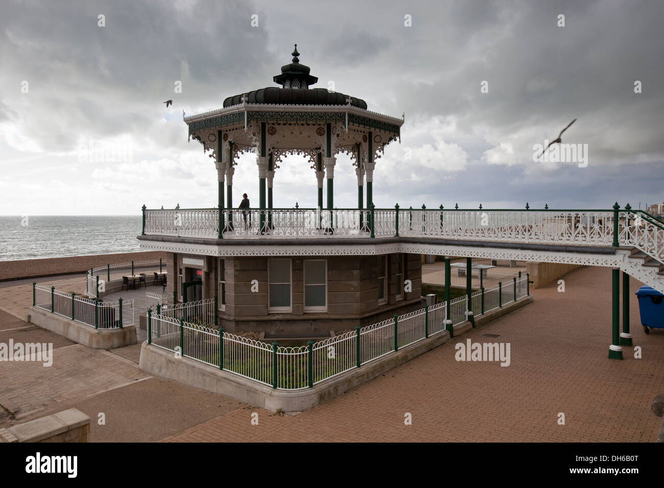 The Victorian Bandstand ( recently restored ) , Brighton , Sussex , England Stock Photo