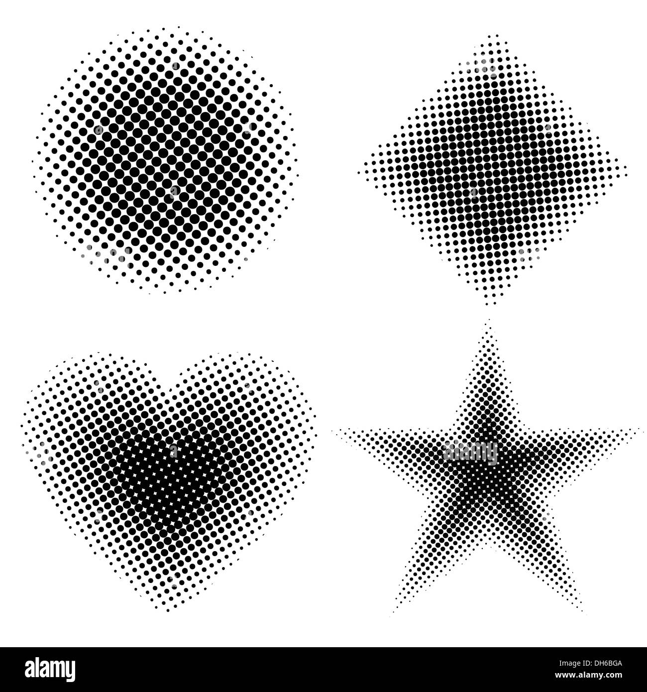 Shapes heart star square Cut Out Stock Images & Pictures Alamy