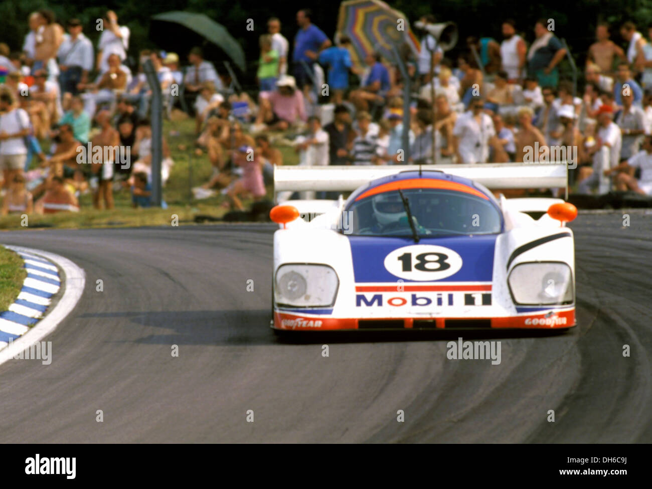Brian Redman-Michael Roe-Costas Los' Aston Martin AMR1,finished 11th at Le Mans, France 10 June 1989. Stock Photo