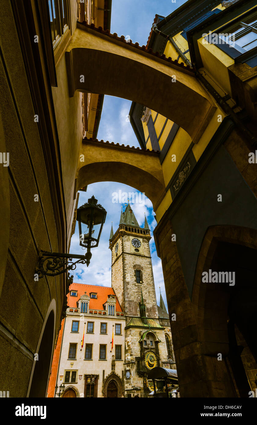 Old Town Hall, Stare Mesto,Prague Stock Photo