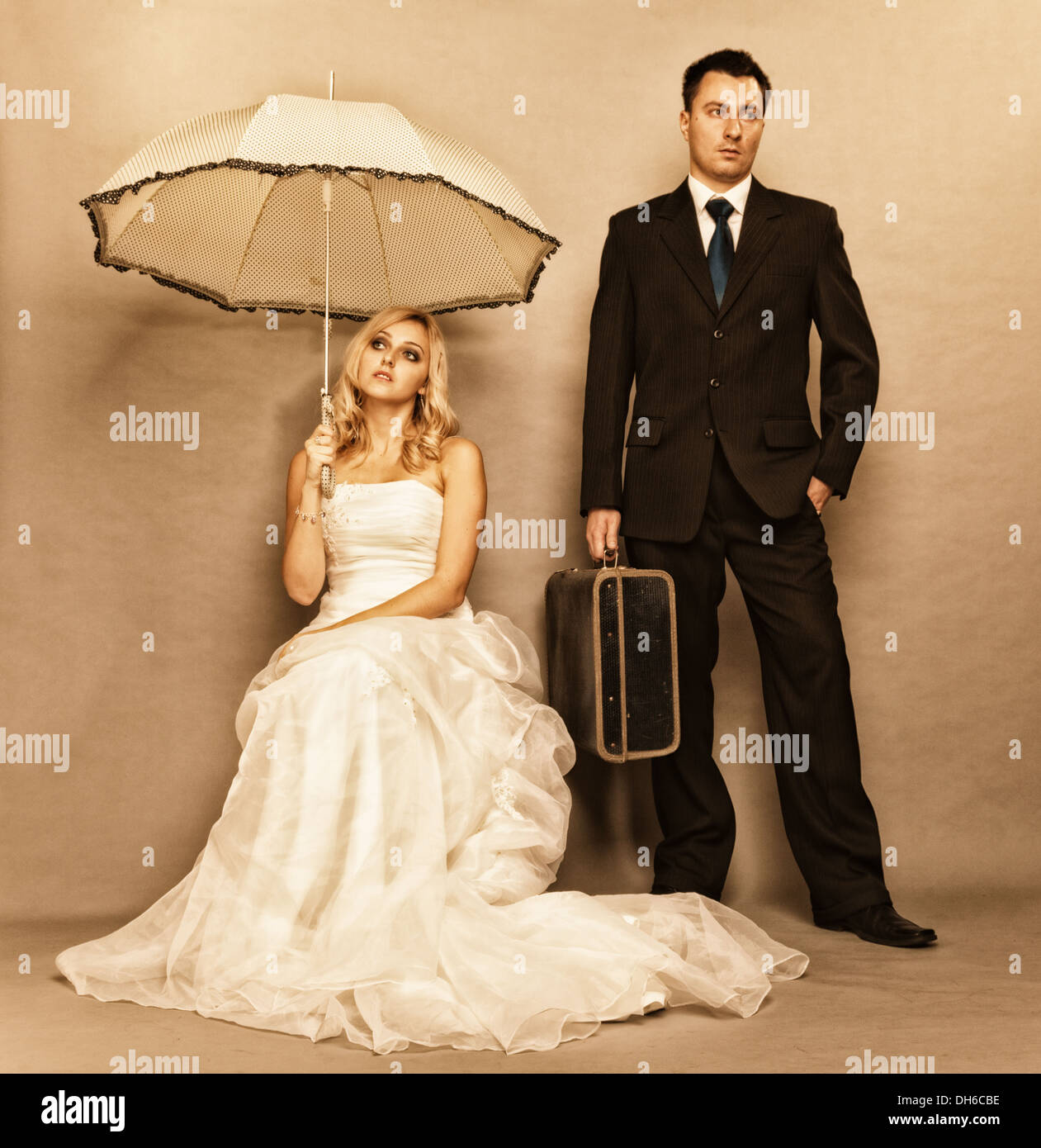 Intolerable Couples Bad relationship concept - married couple problem indifference ...