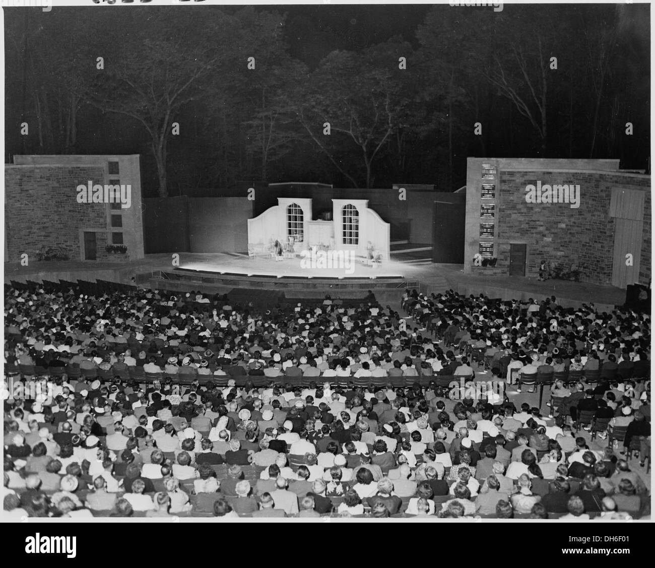 Outdoor amphitheatre Black and White Stock Photos & Images - Alamy